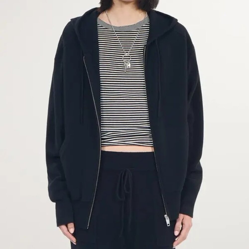 THE KOOPLES wool-cashmere-blend zip hoodie